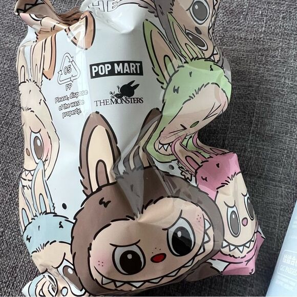 Pop Mart Labubu The Monsters Exciting Macaron Sesame Bean Vinyl Plush NEW in bag - Picture 4 of 5